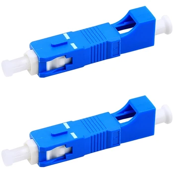 

2 Fiber Conversion Head SC Male LC Female Single Mode Adapter Yin Yang Type Pigtail Connector Small Square To Generous Connector