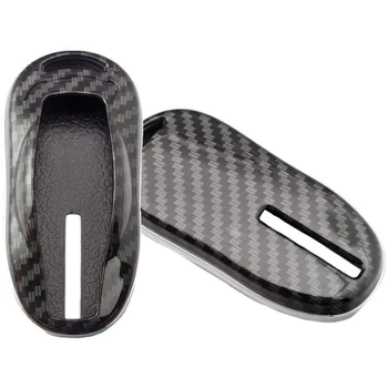 

Carbon Fiber Key Case Cover, Key Fob Cover Car Remote Control Protection Case, Remote Key Hard Case for Tesla Model S