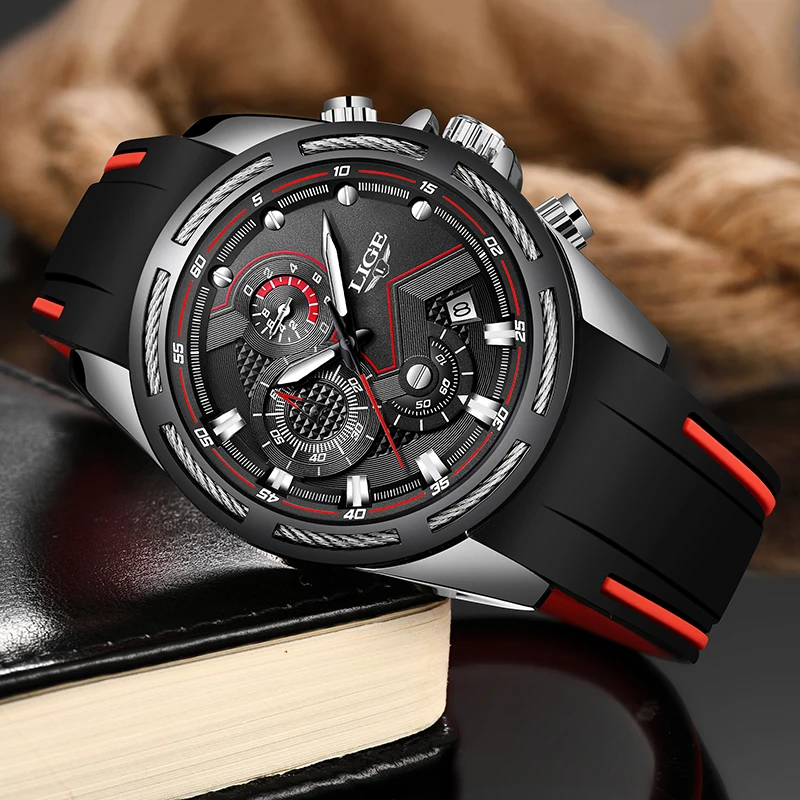 Relogio Masculino Lige New Watch Men Sport Quartz Watch Original Brand Mens Watches Stainless-2