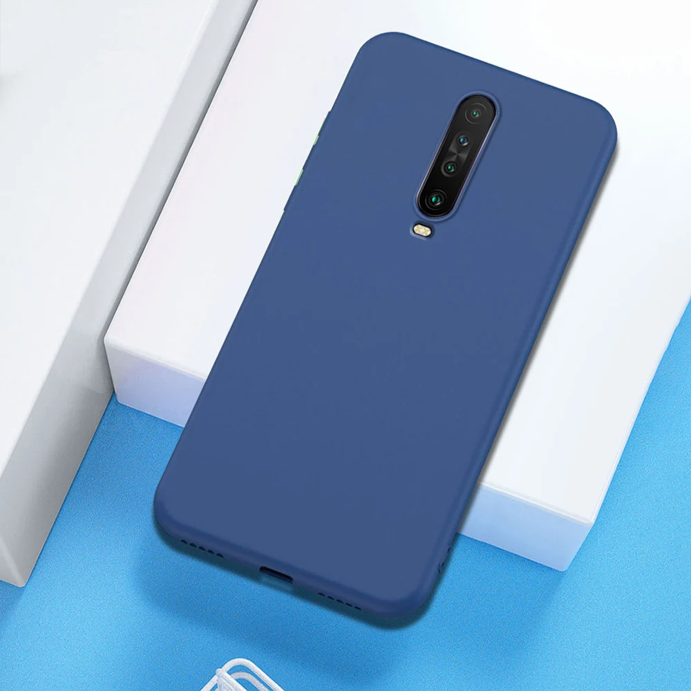 For Redmi K30 5G Case Silicone Soft Full Protection Shockproof Back Cover for Xiaomi Redmi Note 7 8 Pro 6A 7A 8A K20 Pro Case - Цвет: Синий