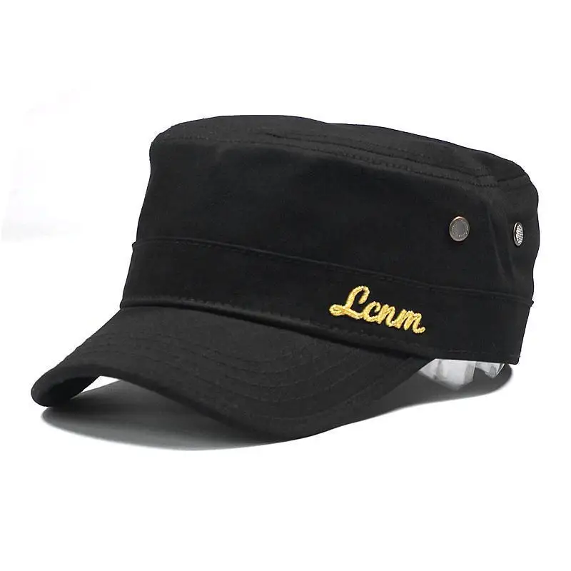 

Hat Spring And Summer New Style Flat Cap Men's Outdoor Sun-resistant Korean-style Fashion Hat Military Cap Cotton Versatile Hat