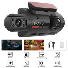 FHD 1080P Car DVR Camera Driving Recorder Motion Detection Dual Video Recorders Vehicle Infrared Night Vision Driving Recorder