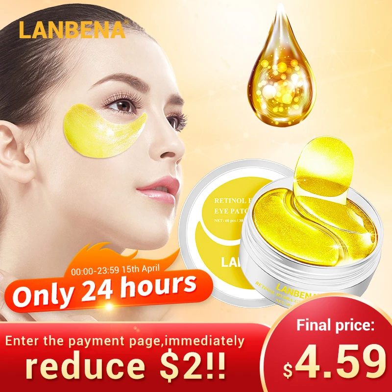 €6.09 45% OFF|LANBENA Eye Mask Collagen Eye Patch Skin Care Hyaluronic Acid Gel Moisturizing Retinol Anti Aging Remove Dark Circles Eye Bag|Creams| | - AliExpress
