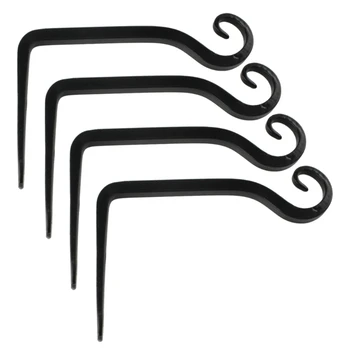 

4 Pack Wall Hook Hanging Plant Bracket Decorative Straight Plant Hanger Outdoor