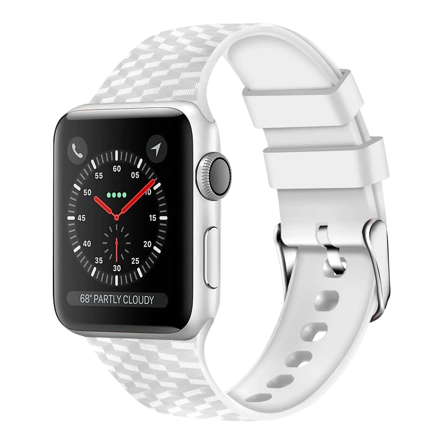 Silicone Strap for Apple watch band 44 mm 40mm iwatch band 38mm 42mm 3D Texture Sport watchband bracelet Apple watch 5 4 3 21 38