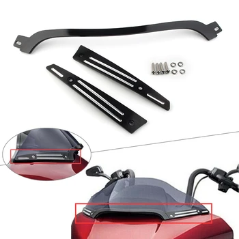 

Motorcycle Windshield Trim Set Kits For Harley Davidson Touring Road Glide FLTRX 2015 2016 2017