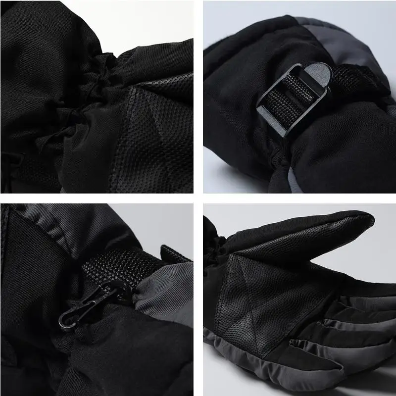 Мужские перчатки для сноуборда, снегохода, езды на мотоцикле, зимние перчатки, ветрозащитные, водонепроницаемые, унисекс, зимние перчатки