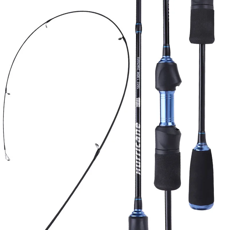 Fishing Rod Super Light Solid Carbon 1.8M UL Soild Tips Long Cast Rod Fishing Rods Fishing