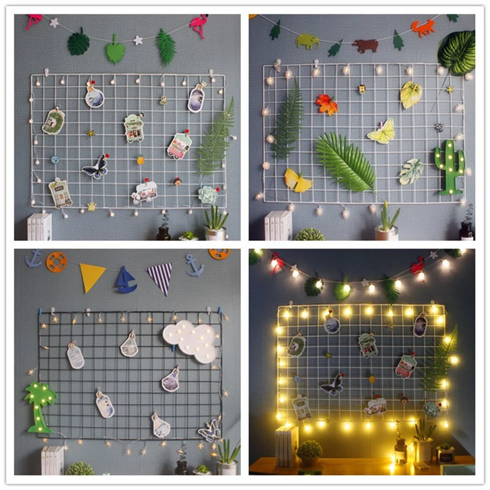 DIY Украшение железная стойка для хранения держатель открытки сетка фоторамка