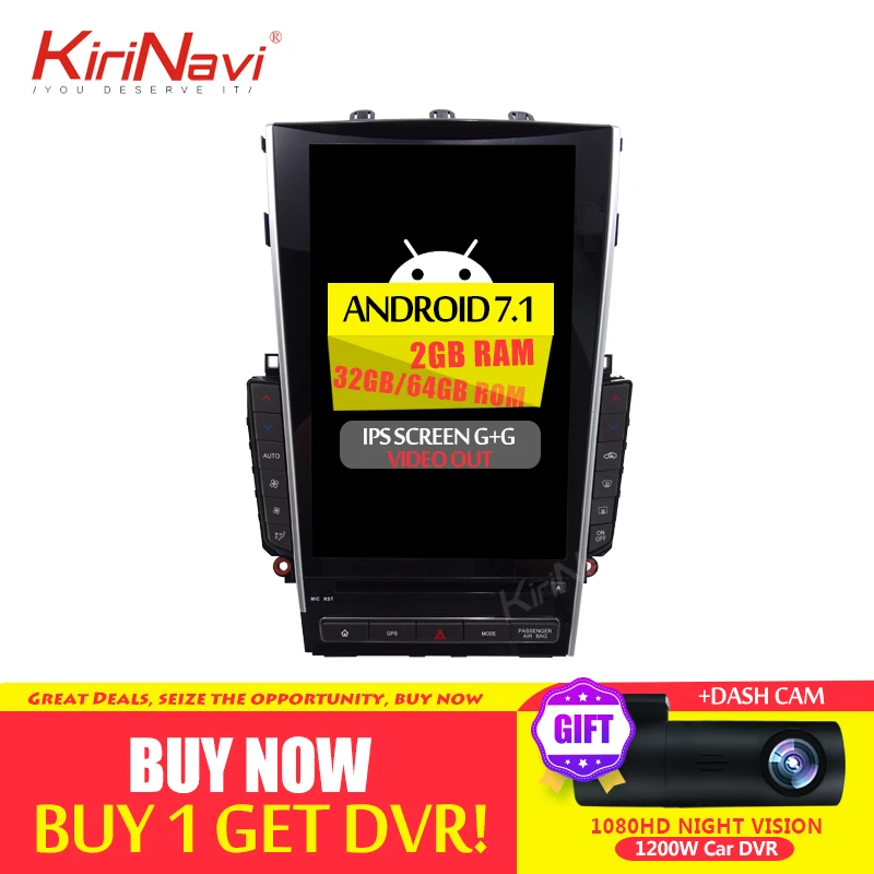 Flash Deal KiriNavi 12.1" 1 Din Android 8.1 Car Radio GPS Navigation For Infiniti Q50 Q50L Car Dvd Multimedia Player Auto Radio 2013-2019 0