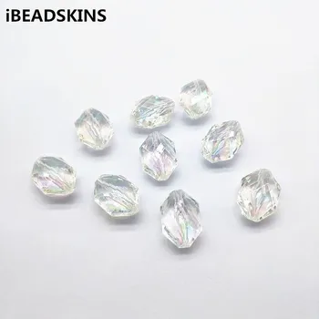 

New arrival! 23x16mm 170pcs Clear Aurora/AB effect Faceted beads for HandMade Earrings/Necklace DIY/Jewelry Findings
