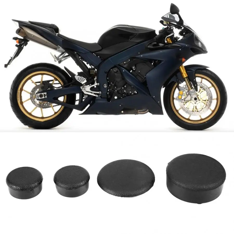 

4PCS Motorcycle Frame Hole Cover Plug Kit Decor for Yamaha YZF R1 / YZF-R1 2004 2005 2006 Frame Hole Plug Kit