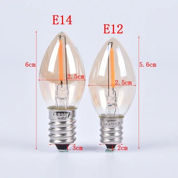 

E14/E12 C7 Led Bulb 0.5W LED Lamp LED Filament Light Chandelier LED Edison Bulbs