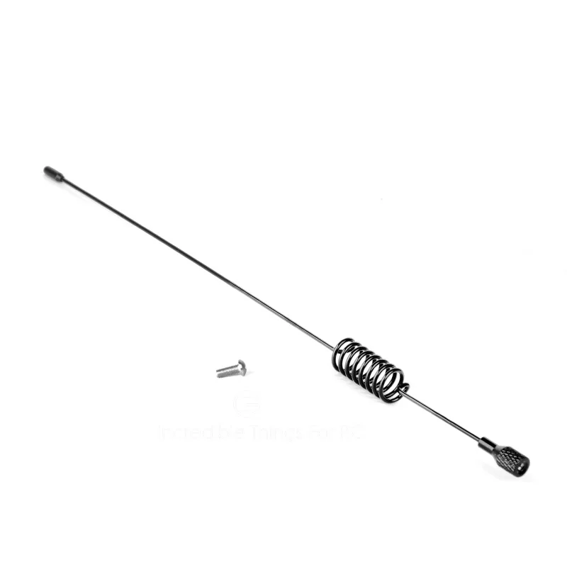 197mm RC Car Metal Decorative Antenna For 1/10 RC Crawler TRX4 TRX6 G63 Axial SCX10 RC4WD D90 D110 Tamiya CC01 Truck Drift