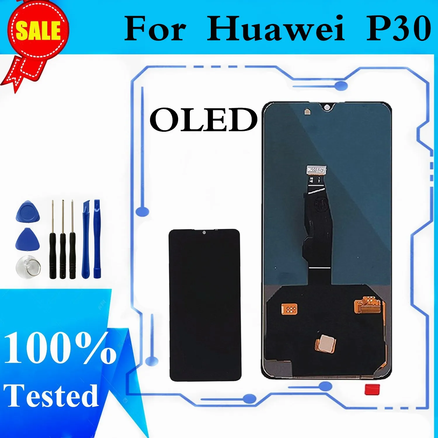 OLED ЖК дисплей для Huawei P30 ELE L29 сенсорный экран дигитайзер в сборе замены дисплея
