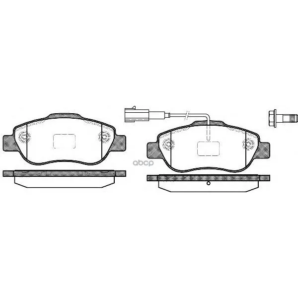 1100 11_[77364637]!Колодки Дисковые П Fiat 500 1.4i 07/Grande Punto/Idea 1.2-1.3d Multijet 04 Remsa 110011 Remsa арт. 110011