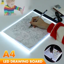 Ultra Thin A4 LED Light Pad Artist Tattoo Stencil Board Light Box Table Tracing Drawing Board Pad Copy Painting Drawing Board