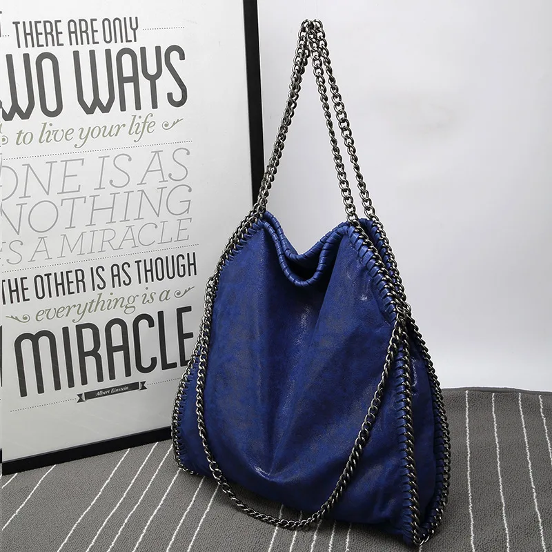 2021 FIRMRANCH New Frosted Material Handbag Chain Woven Foldable Fashion Shoulder Women Multi-Funcation Bag Steady Quality Big