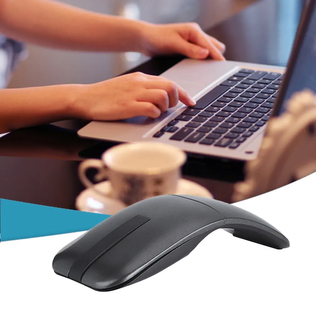 Wireless Rotatable Folding Portable Mouse Office Wireless Touch Mouse Notebook Mouse 2 Key Office Wireless Mouse