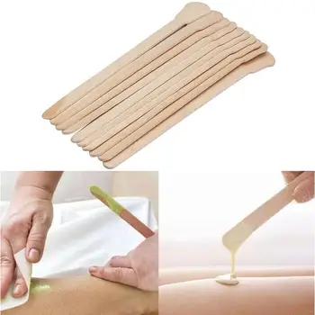 

Beauty Salon Waxing Spa Paraffin Wax Wood Spatulas Applicator Wax Applicator Sticks 10pcs/Set Wax Spatulas Professional