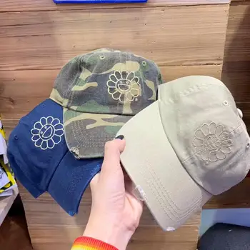 

Men Women Caps murakami takashi sunflower Logo Baseball Cap Hip Hop High Quality murakami takashi Hat Vetements Peaceminusone