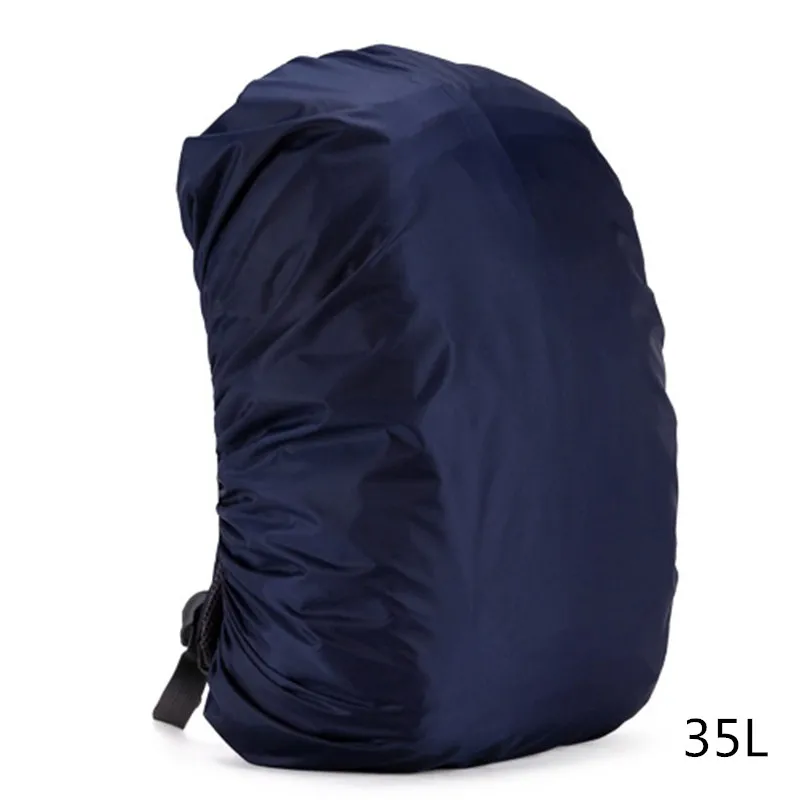 Dark Blue 35L 35L-80L водонепроницаемый рюкзак дождевик, пылезащитный Портативный Сверхлегкий тактический рюкзак дождевик, Открытый походный мешок дождевик - Цвет: Dark Blue 35L