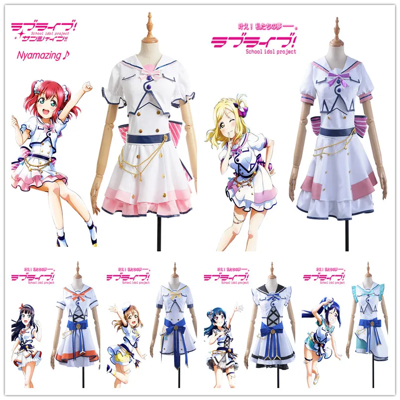 Аниме LoveLive!Sunshine! Униформа всех участников Aqours на шестом юбилей SJ платье диая Рико