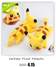 Мультяшный плюшевый чехол с рисунком Пикачу, чехол Bts Pokemon go, чехол для карандашей, бутик, школьные принадлежности, estojo de lapis plumier, канцелярские принадлежности