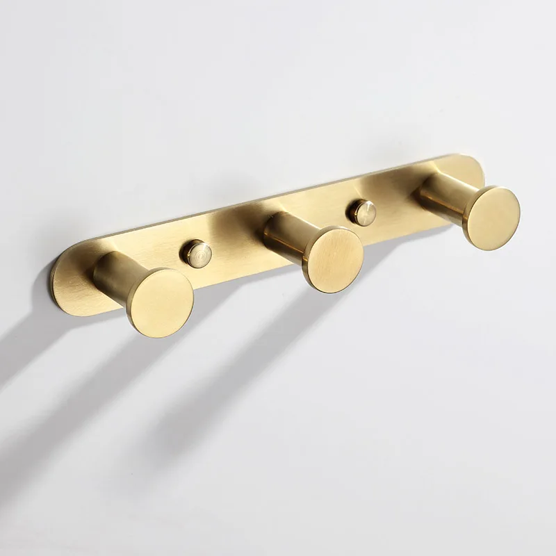 磁気フック モダンなバスルームラウンドブラッシュドゴールドステンレスア (未使用の新古品) 磁気フック モダンなバスルームラウンドブラッシュドゴールド