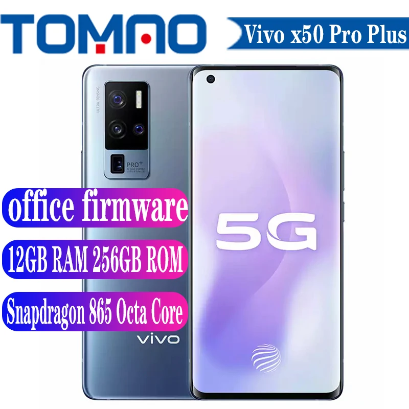 Vivo X50 Pro + плюс 5G смартфон 6 56 дюймов Snapdragon 865 8 Гб 12 Оперативная память 256 ГБ