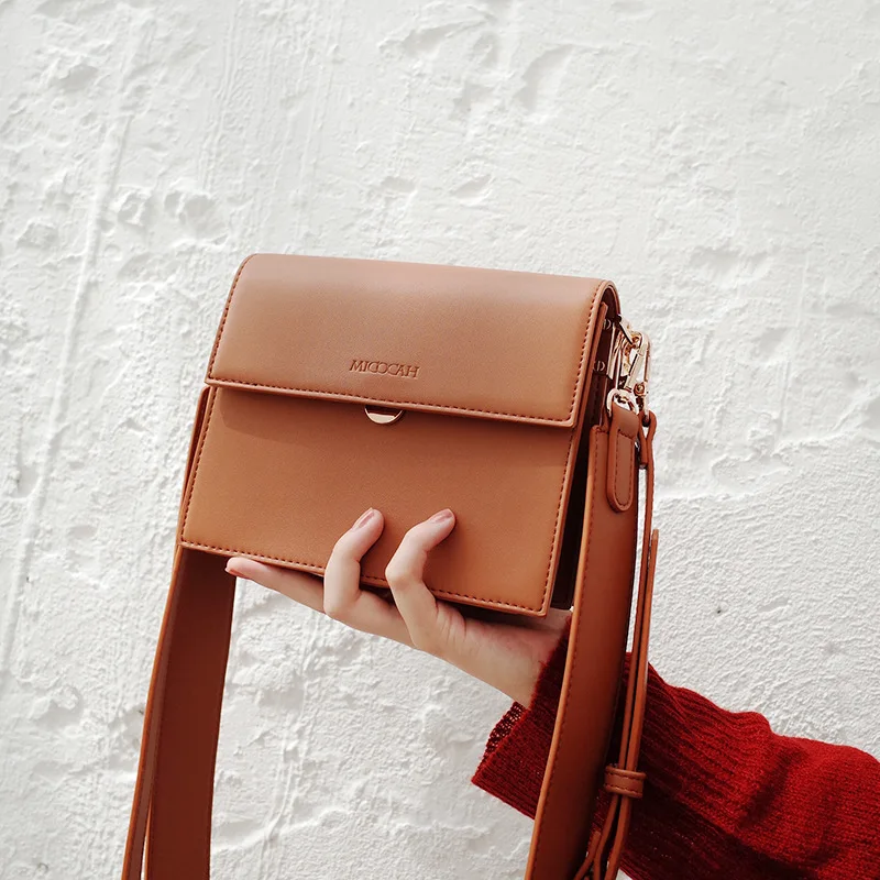 

Niche design new fashion simple retro small square bag handbags shoulder Messenger bag organ bag