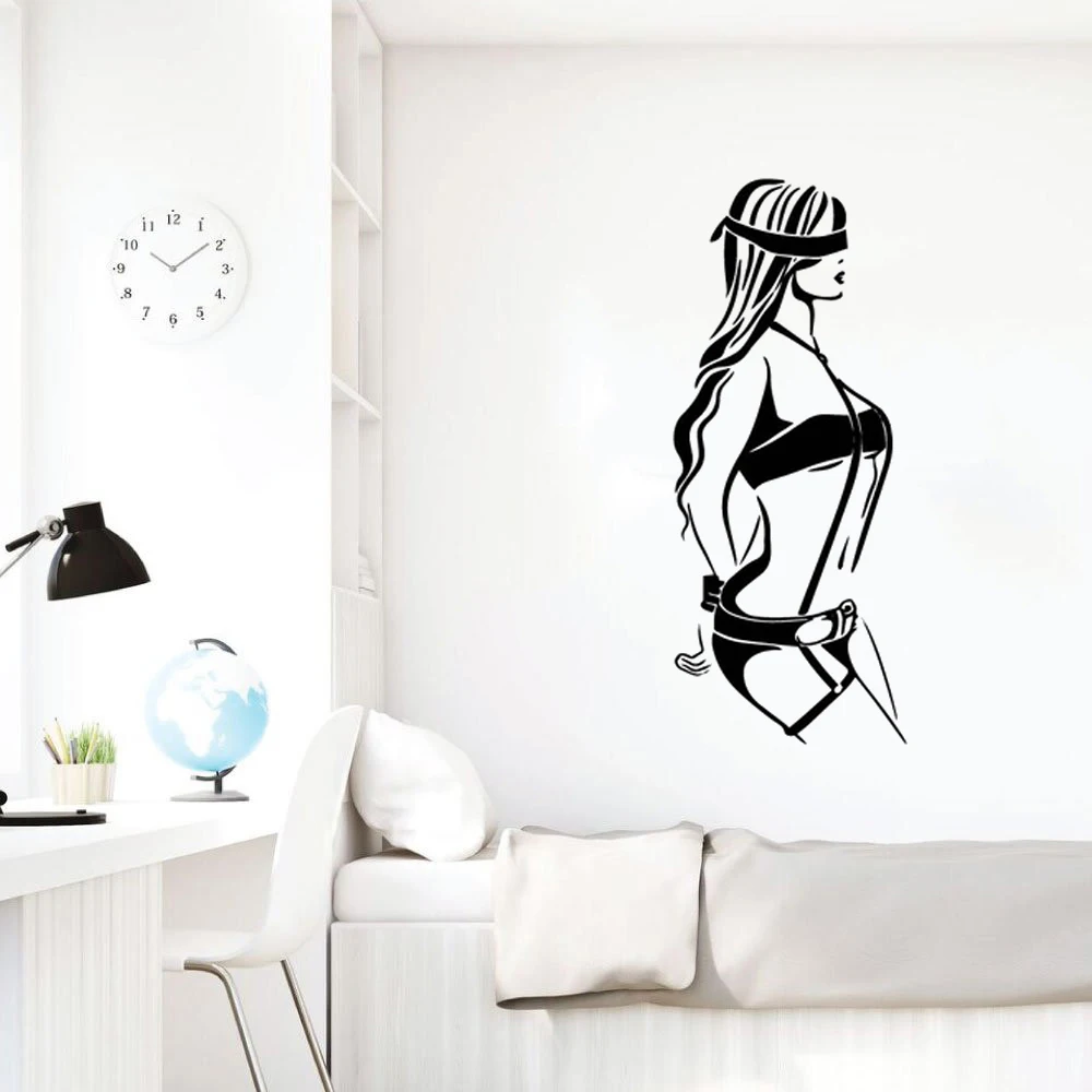

Sexy Lady Woman Decal Decorative Wall Sticker For Women's Bedroom Stickers Wall Art Stickers Wallpaper Vinyl ov391
