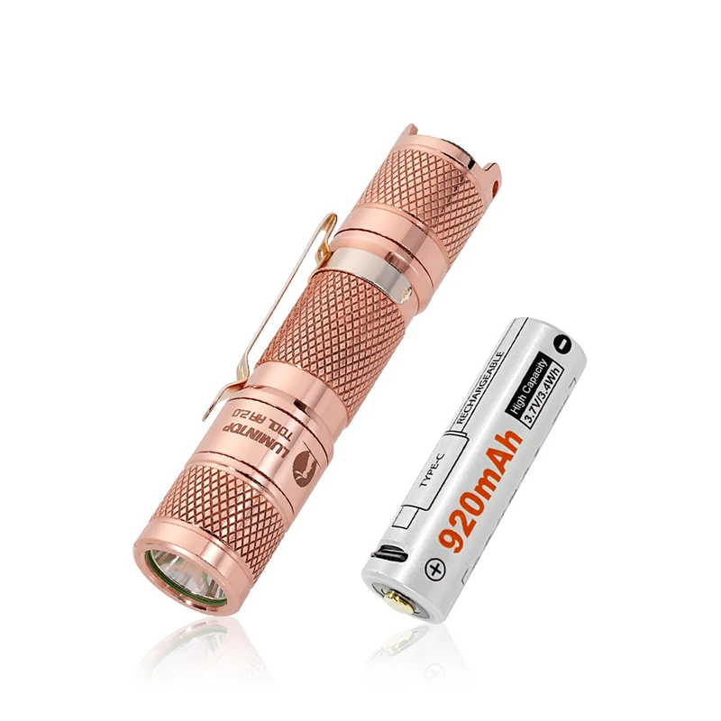 Фонарик Lumintop Tool медный AA 2 0 14500/AA 650 люменов 127 м EDC карманный мини-фонарик с