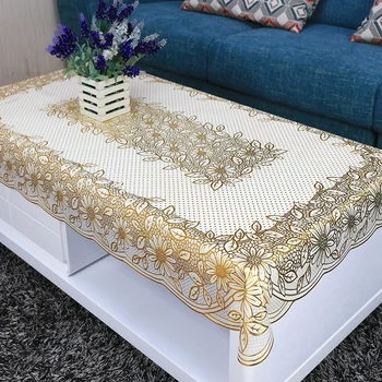 

White Kitchen Lace Table Cloth Waterproof Oilproof Pvc Dinning Table Cover Luxury Living Room Toalha De Mesa Home Textile EB50ZB