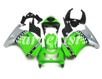 

New ABS Injection fairing kits for KAWASAKI Ninja 250 2008-2014 ZX 250R sport motorcycle fairings set EX250 08-14 green silver