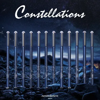 

12 Constellations 0.5mm Neutral Pen Metal High-grade Signature Pen Business Office Blue Student Creative Pen Stationery Supplies