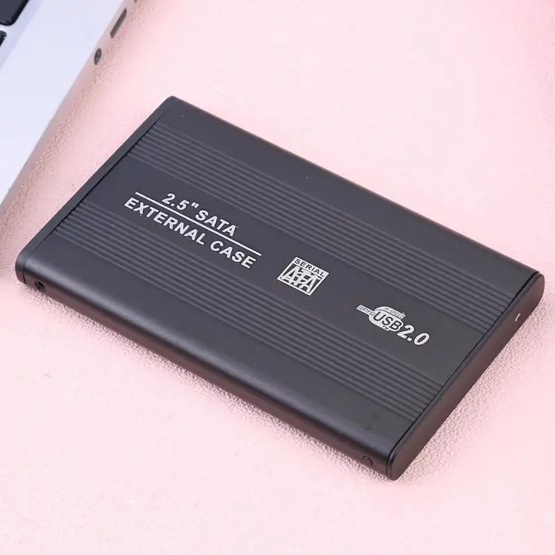 Vktech 2,5 дюймовый корпус жесткого диска Алюминий сплав Портативный SSD жесткий диск HDD коробка USB2.0 внешний жесткий диск адаптар для жестких дисков, новинка