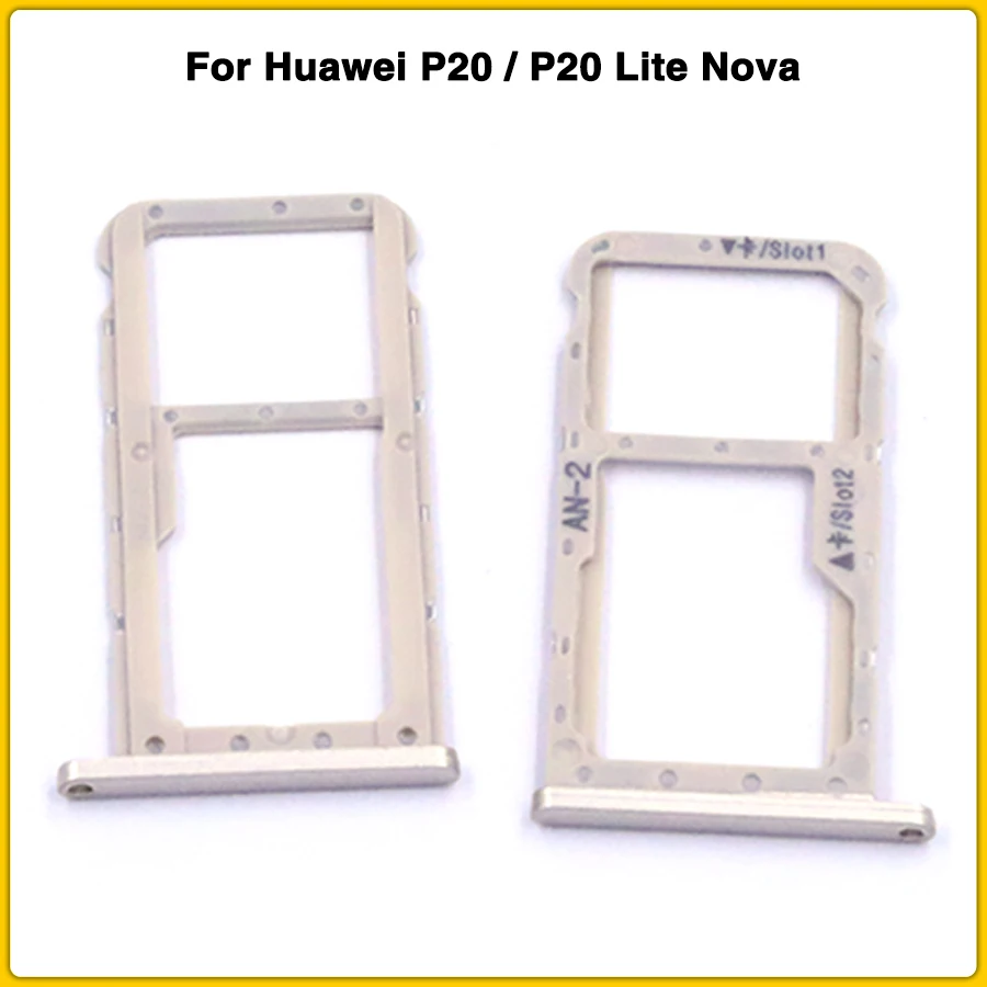 Слот для sim-карты Замена для huawei P20/P20 Lite Nova 3E SIM лоток для карт памяти Micro SD слот Разъем Ремонт Часть+ карта pin