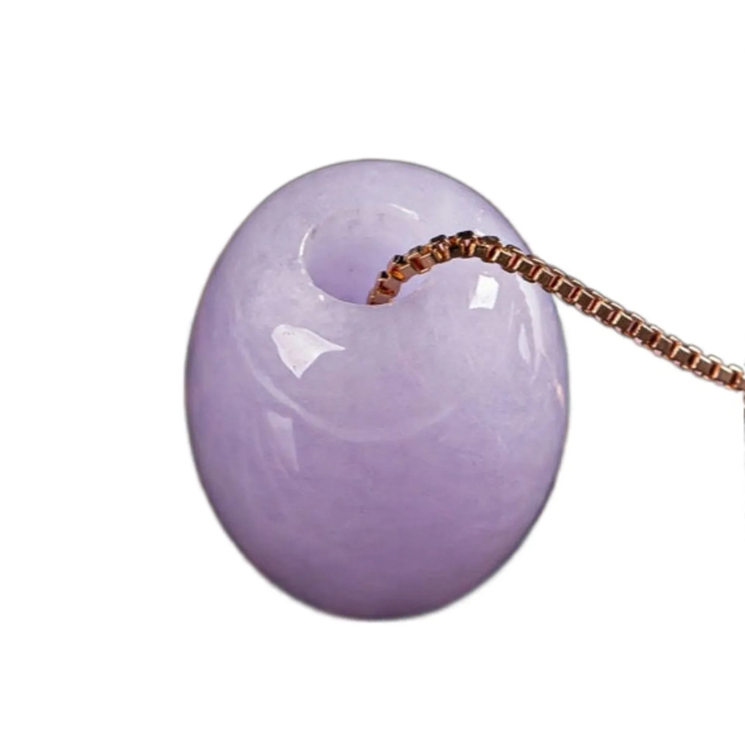 

Lavender Purple Clavicle Chain Jade Gemstone Pendant Bead Necklace silver jewelry