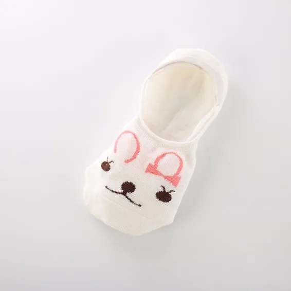 red 10pair 10 пара/лот; сезон лето; коллекция 200 года; женские тапочки из хлопка; Невидимый силиконовый Противоскользящий носок; дышащие повседневные носки с героями мультфильмов для девочек - Цвет: red 10pair
