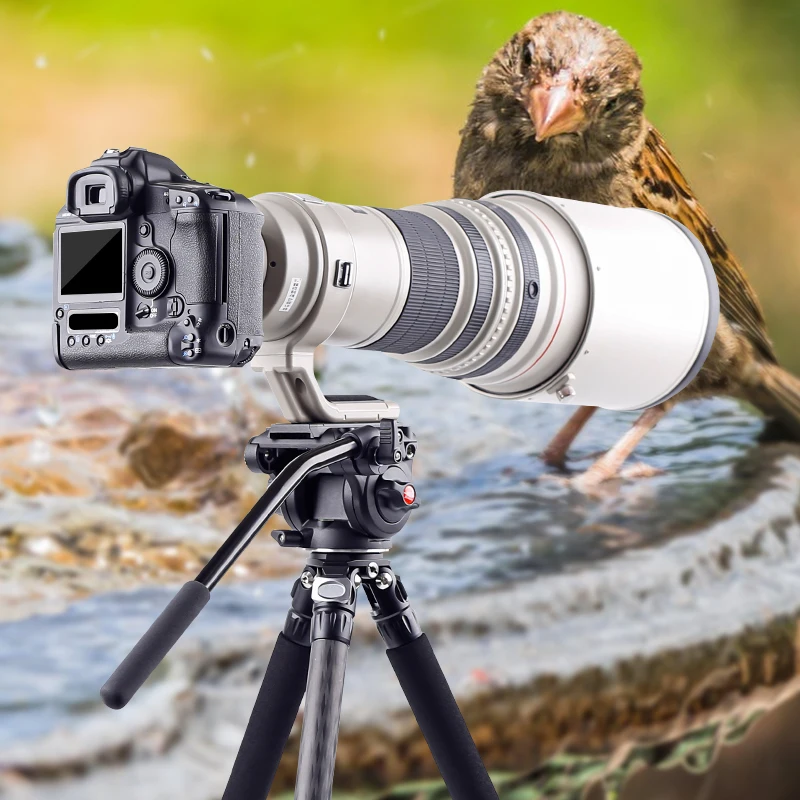 Cabeça do Tripé Cabeça de Vídeo para Tripé Suporte da Câmera Panorâmica Hidráulico Fluido Arrastar Pan Tilt Monopé Móvel Slr Dslr Ls-6a - Image 6