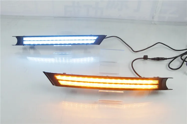 2 шт. автомобильные аксессуары светодиодный DRL Дневной ходовой светильник Дневной светильник с указателем поворота для CX-5 CX5
