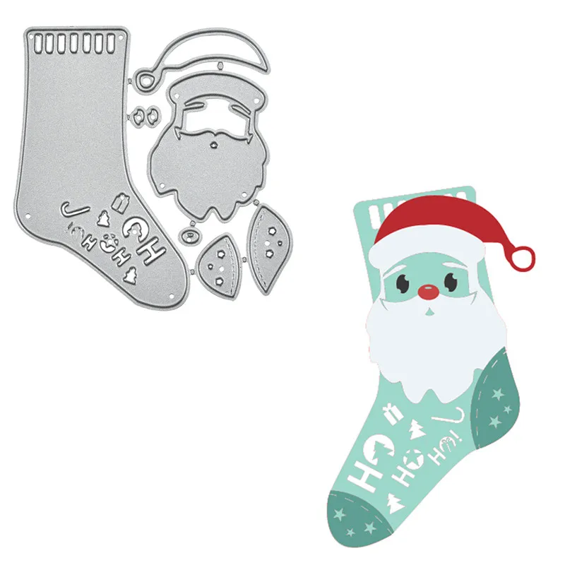 

InLoveArts Christmas Dies Santa Claus Sock Metal Cutting Dies New 2019 Card Making Scrapbooking Embossing Cut Craft Dies
