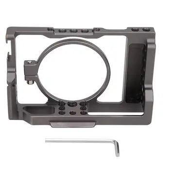 

Aluminium Alloy Photography Camera Cage Protection Case for Sony RX100 M7 Cameras with Cold Shoe Mount for Microphone LED Light