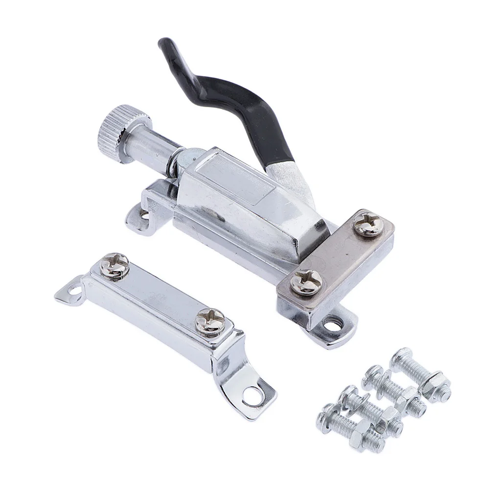 Silver Metal Zinc Alloy Snare Drum Strainer Set Butt End with Screws Advanced-Type