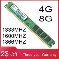 Bigway – mémoire de serveur d'ordinateur de bureau, modèle DDR3, capacité 4 go 8 go, fréquence d'horloge 1333/1600/1866Mhz, article neuf, véritable, vente directe d'usine 
