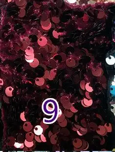 9 as picture Chaotic бархат блестки вышитые ткани Дизайнер DIY высокого класса женские платья материал блесток ткань по двору 120x90 см - Цвет: 9 as picture