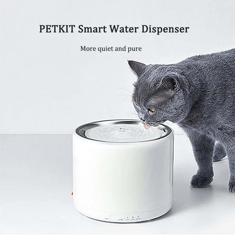 PETKIT 1.35L Aautomatic pet cat water fountain Smart pet cat water bowl no spill dispenser for kitten cat water fountain filter