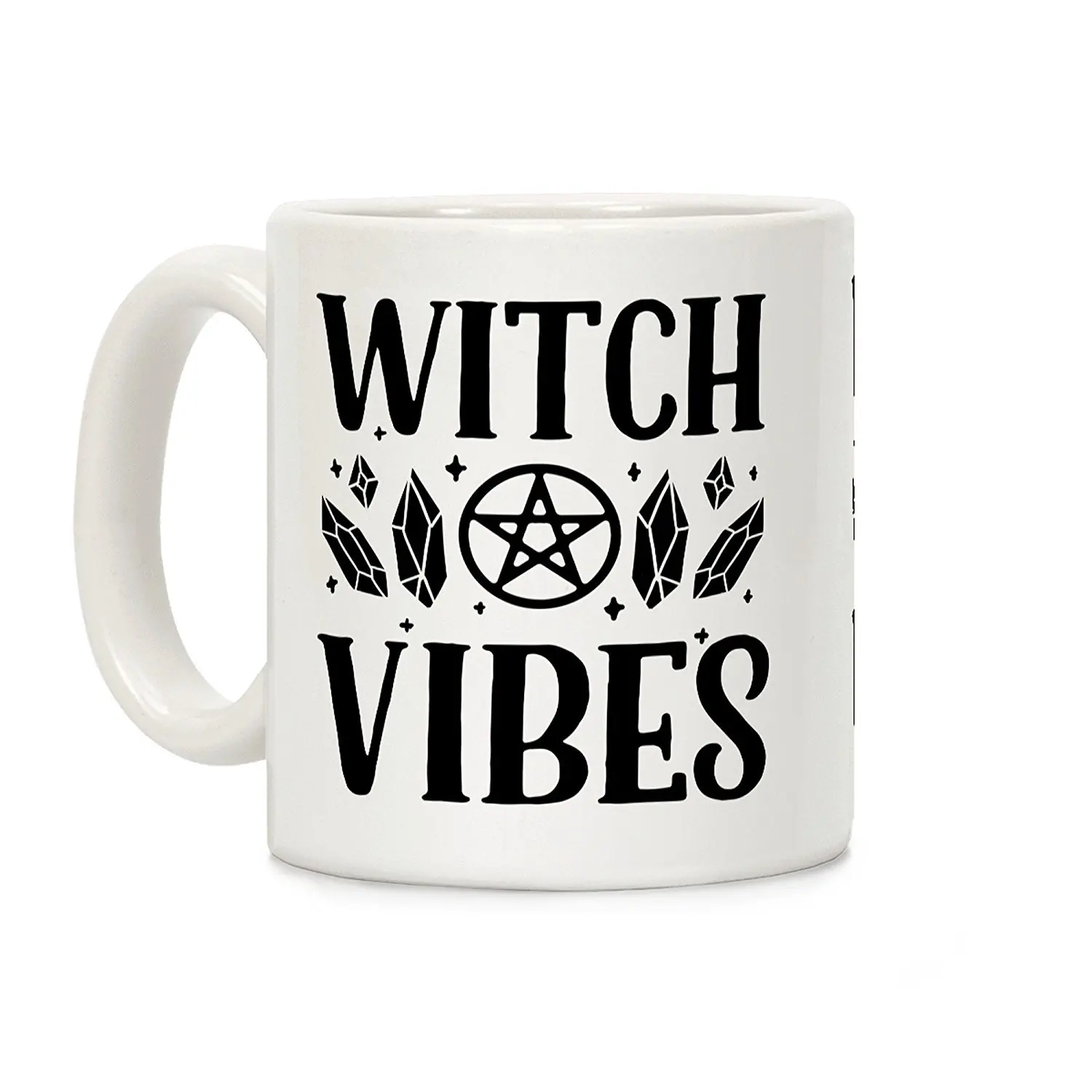 Белая керамическая кофейная кружка Witch Vibes 11 унций
