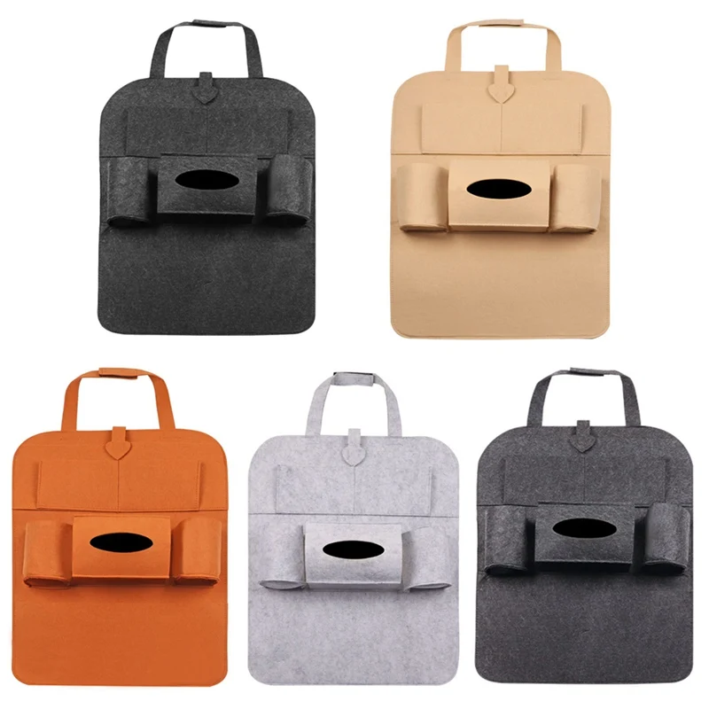 

1PC Car Storage Bag Universal Box Back Seat Bag Organizer Backseat Holder Pockets Car-styling Protector Auto Accessories For kid